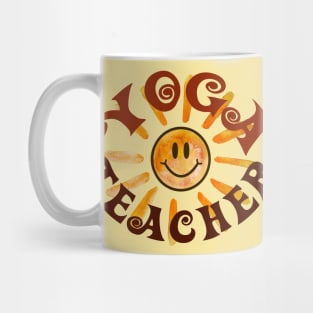 Yoga Teacher Happy Face Sunshine Gift Mug